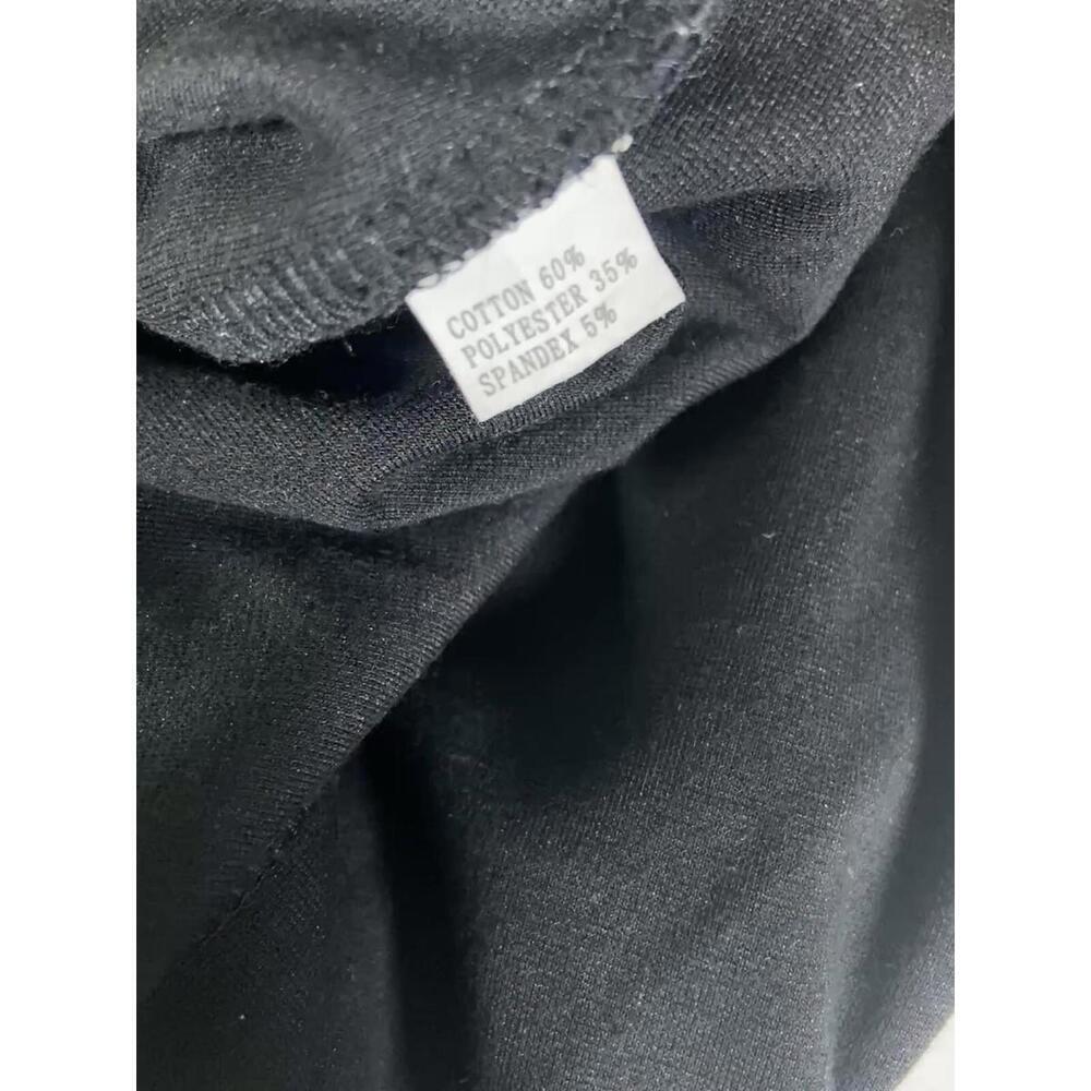 HOMEYEE Womens 10 Mini Dress A line Single Black Stretch 3/4 Sleeve EUC Abstract - Picture 7 of 7